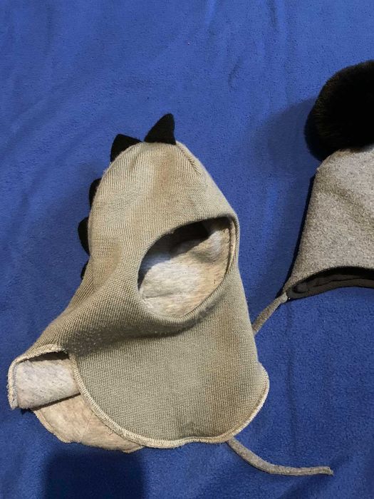 Тепла зимова шапка шолом для малюка 1-3 роки