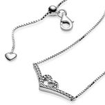 Pandora Naszyjnik Lśniące serce wishbone S925 45cm