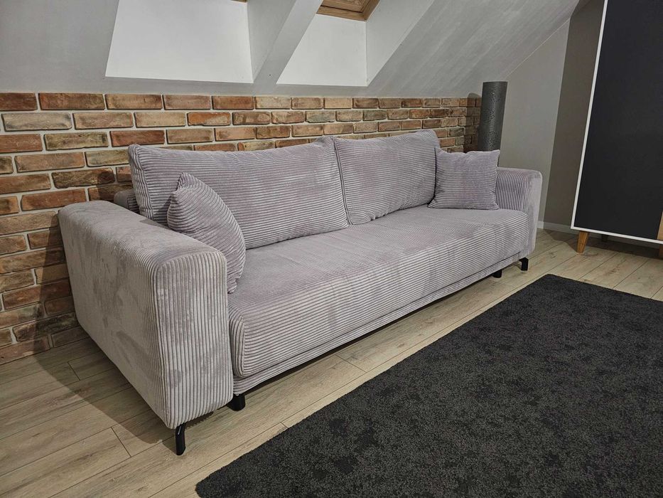 Sofa sztruksowa 3- osobowa