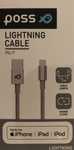 Kabel POSS USB - Lightning certyfikat MFI Apple