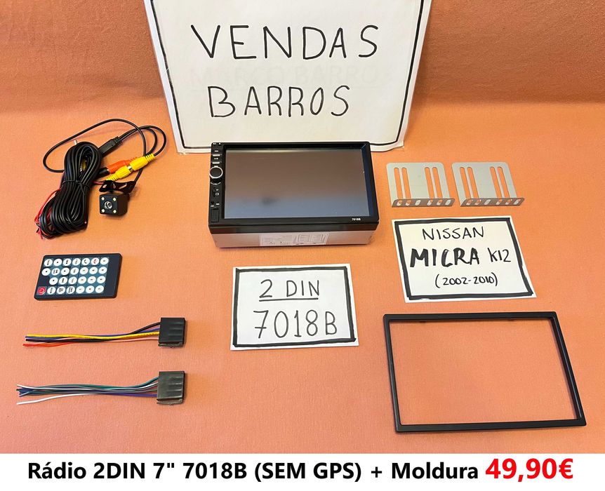 (NOVO) Rádio 2DIN • NISSAN Micra • K12 K13 • Android GPS [4+32GB]