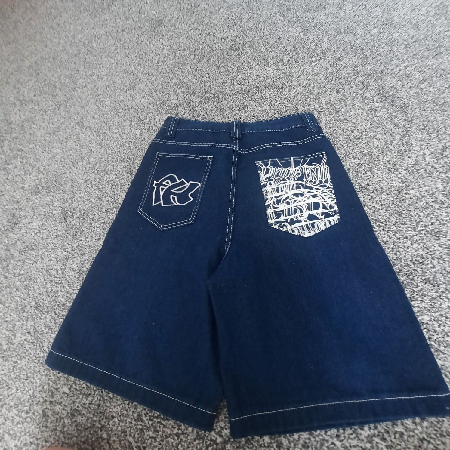 Широкі шорти сині  baggy shorts blue