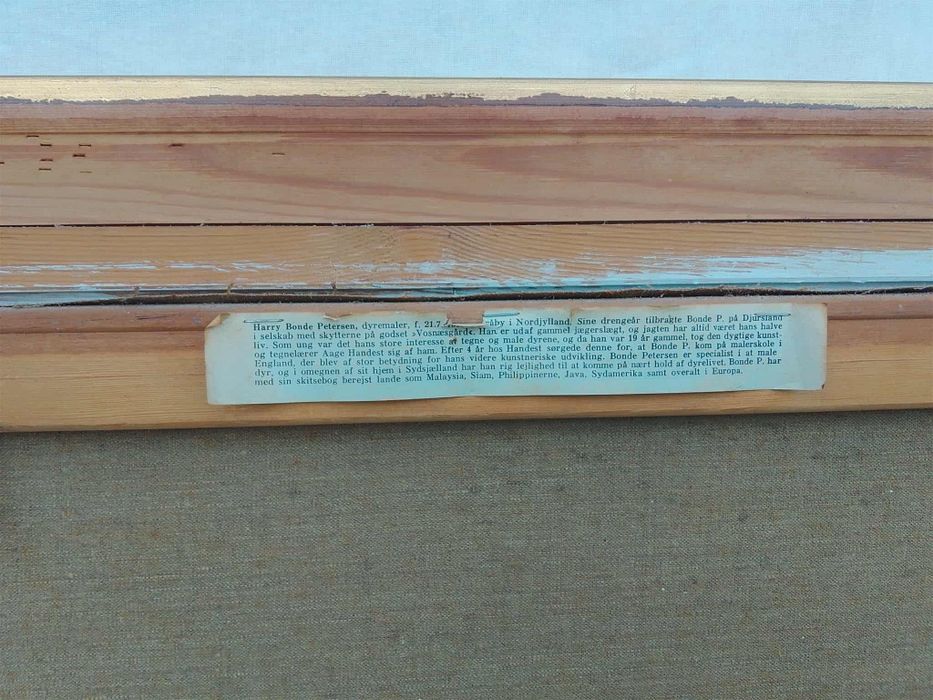 Stary obraz na płótnie HARRY BONDE PETERSEN (1918- 1999).