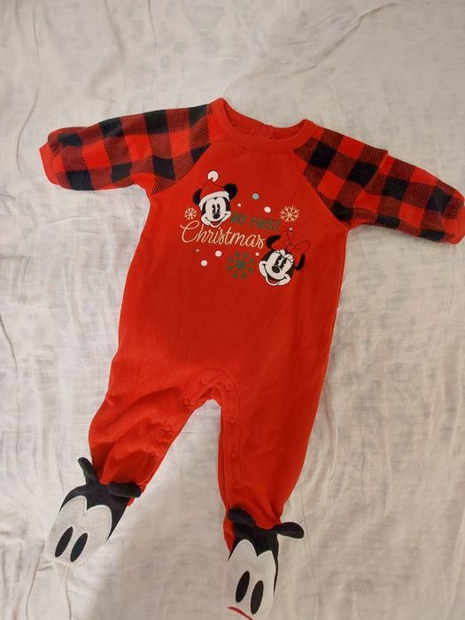 Śpioch pajacyk świąteczny Mickey 6-9 miesięcy