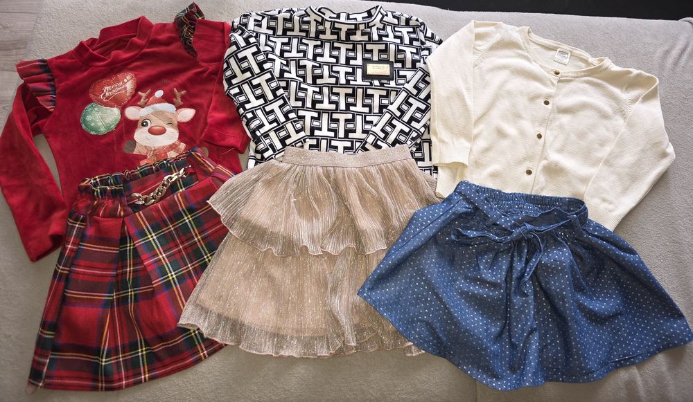 Paka ubrań dla dziewczynki 110cm