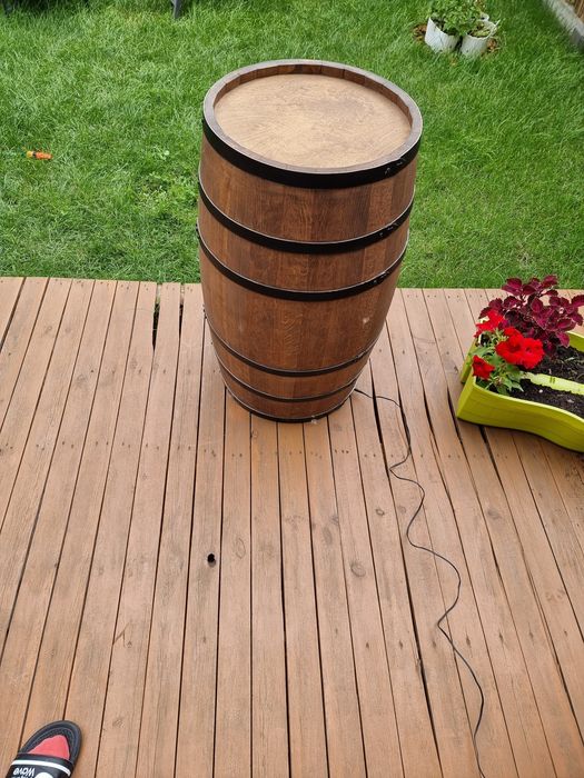 podświetlany barek beczka 80x50