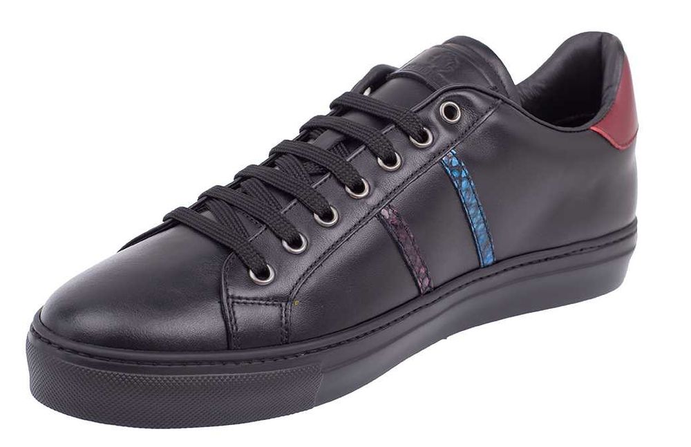 ROBERTO CAVALLI skórzane włoskie buty sneakersy NOWE 46