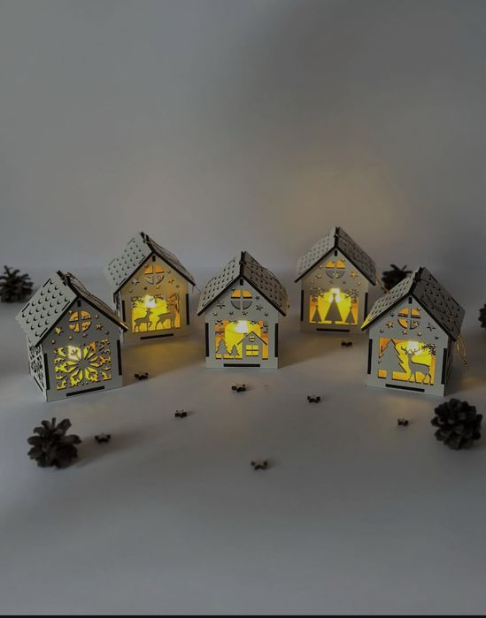 новорічні  будиночки, подарунок на різдво,новорічна прикраса