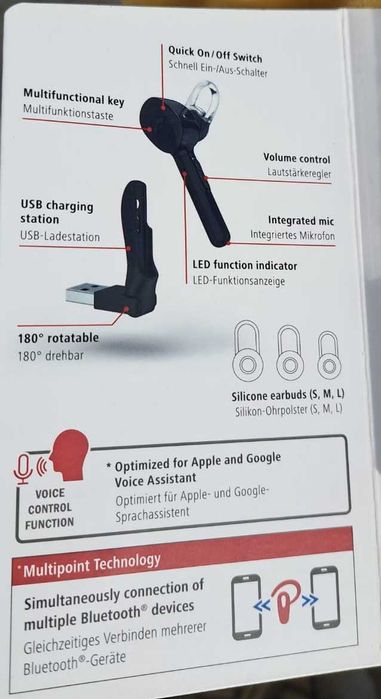 Auriculares Bluetooth hama  MyVoice 1300