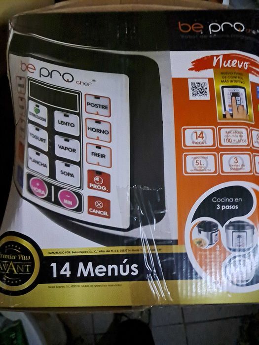 Robot de cozinha be pro chef nova na embalagem