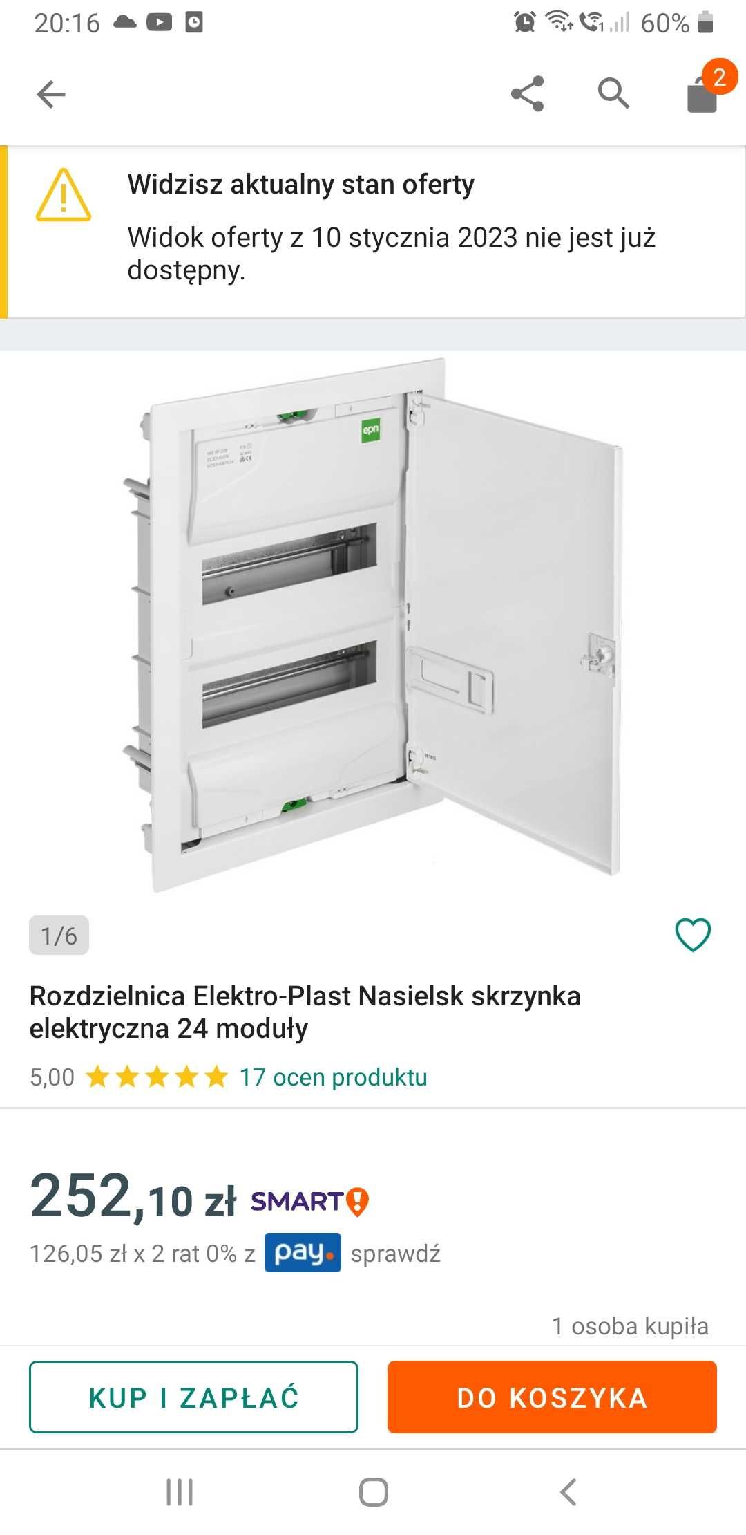 Rozdzielnie Elektryczna Elektro-Plast 2x12 + Multimedialna