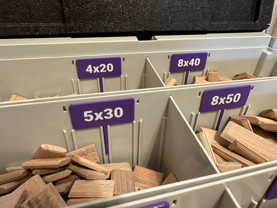 Etiquetas Festool Assortement Kit Domino (Todos os Tamanhos)