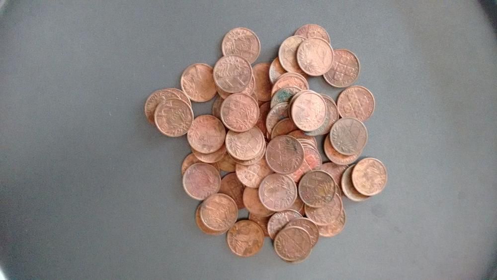 Lote de 111 moedas XX centavos 1942/1969.