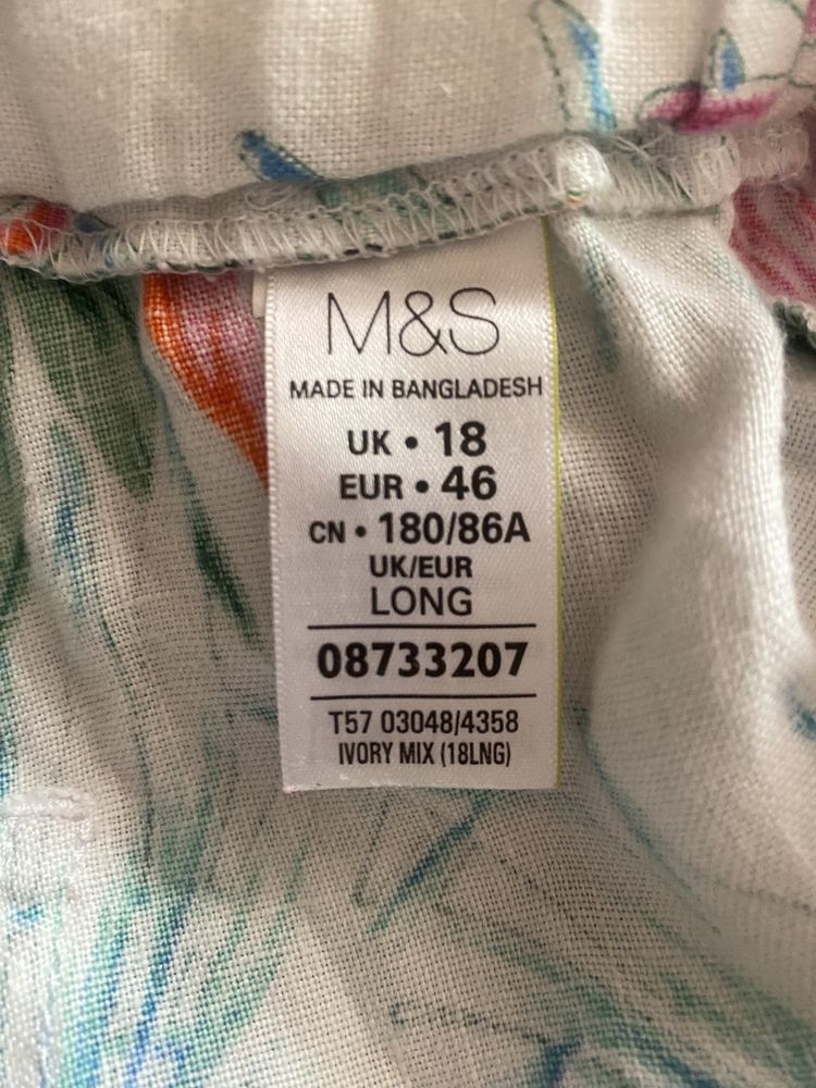 Spodni lniane M & S