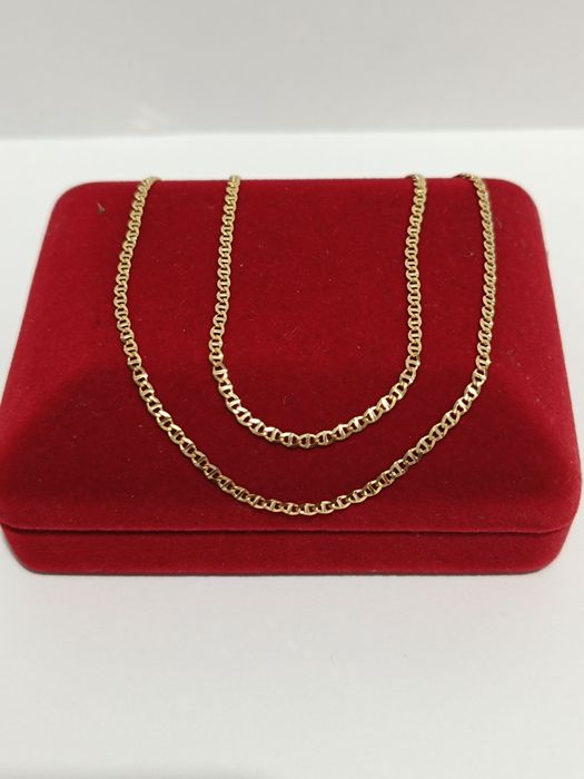 Złoty łańcuszek splot Gucci dł.50cm, złoto próby 585