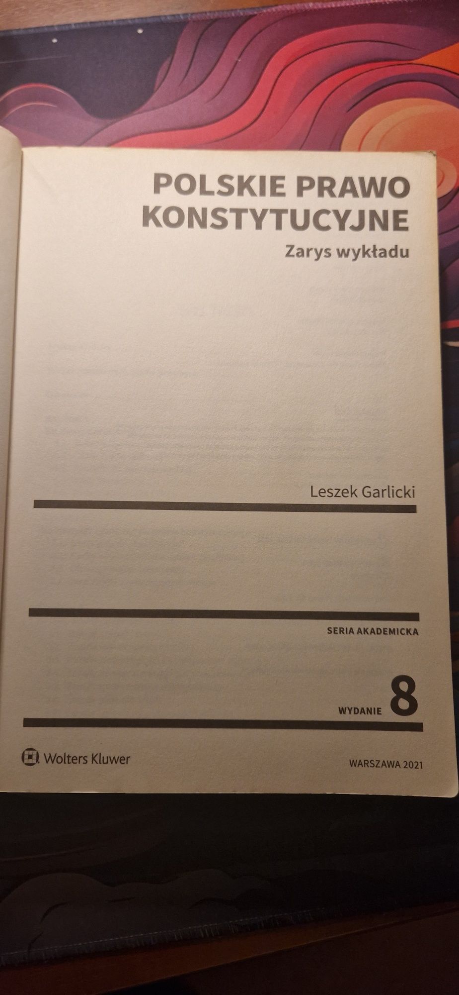 Leszek Garlicki – Polskie prawo konstytucyjne. Zarys wykładu (podręczn