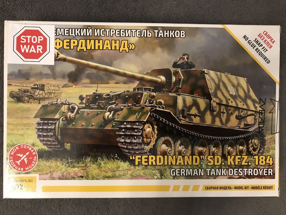 Model do sklejania czołg Ferdinand Zvezda 5041