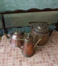 Медный бронзовый чайник антикварный старинный