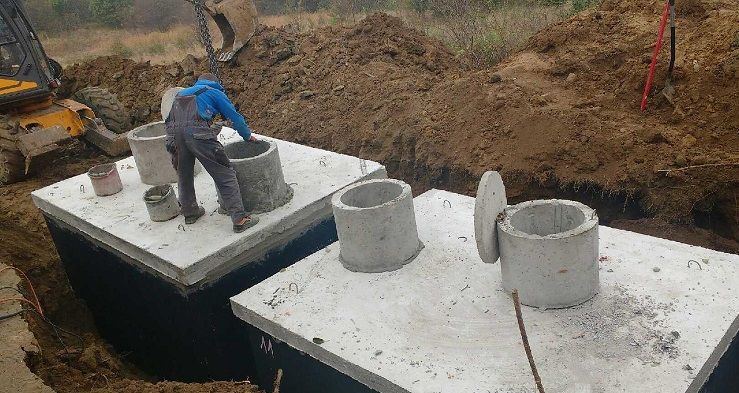 Szamba,Zbiornik szambo betonowe kanał samochodowy piwniczka deszczówka