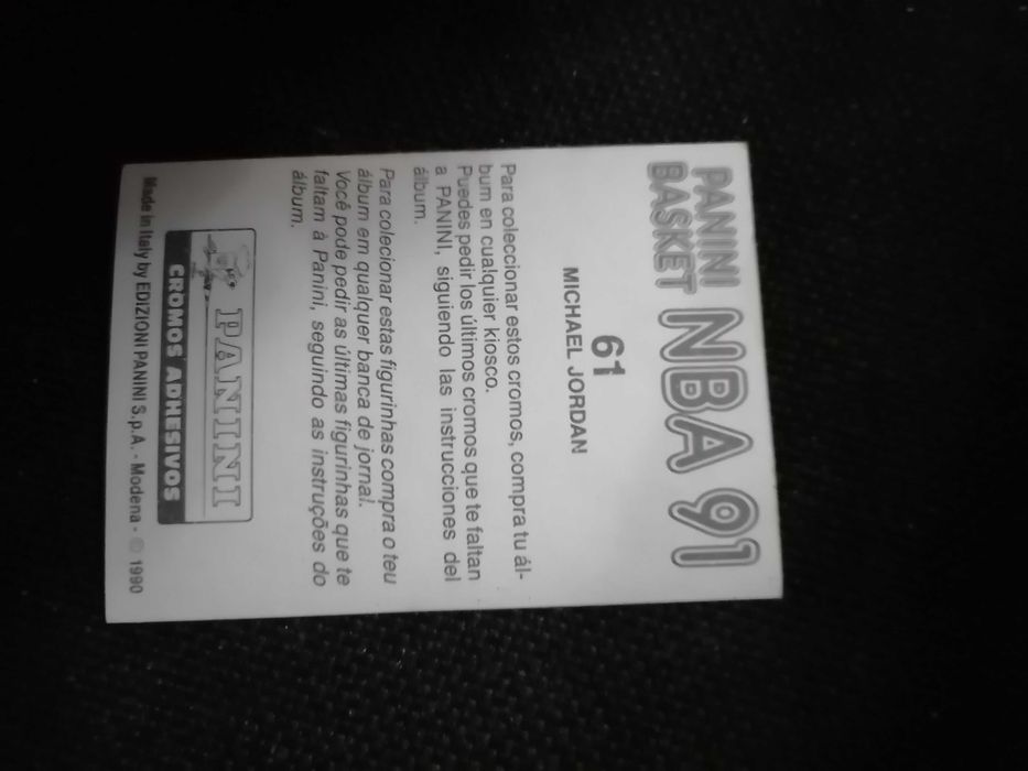 Cromos Basket NBA 91 MICHAEL JORDAN  Nºs u61 e 205 Panini