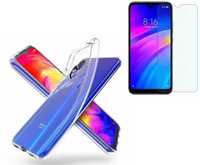 Etui transparentne do Xiaomi Redmi Note 7 + Szkło Hartowane