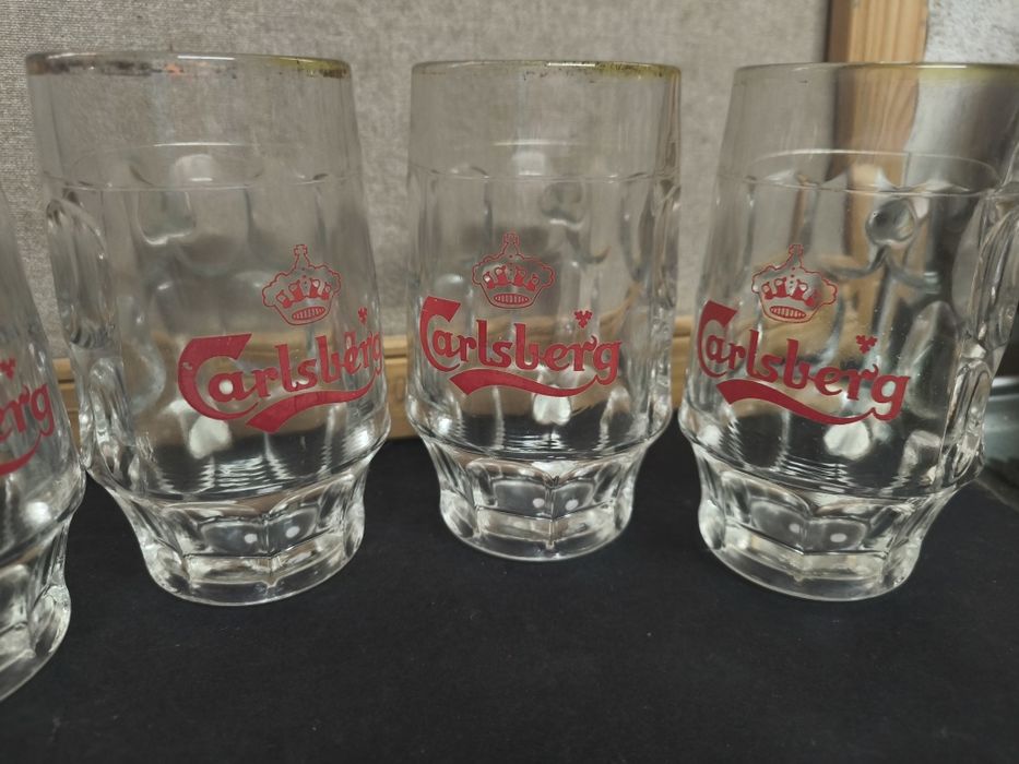 4 Canecas de Cerveja Carlsberg.
Conjunto de quatro canecas de cerveja