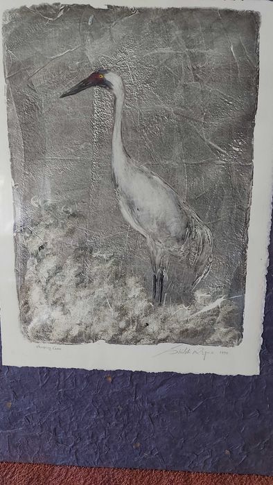 Sholeh Regna – monotyp „Whooping Crane”, 1999