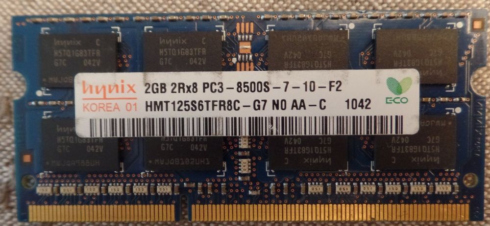 10 Memórias Ram 2Gb 2RX8 PC3 (930)