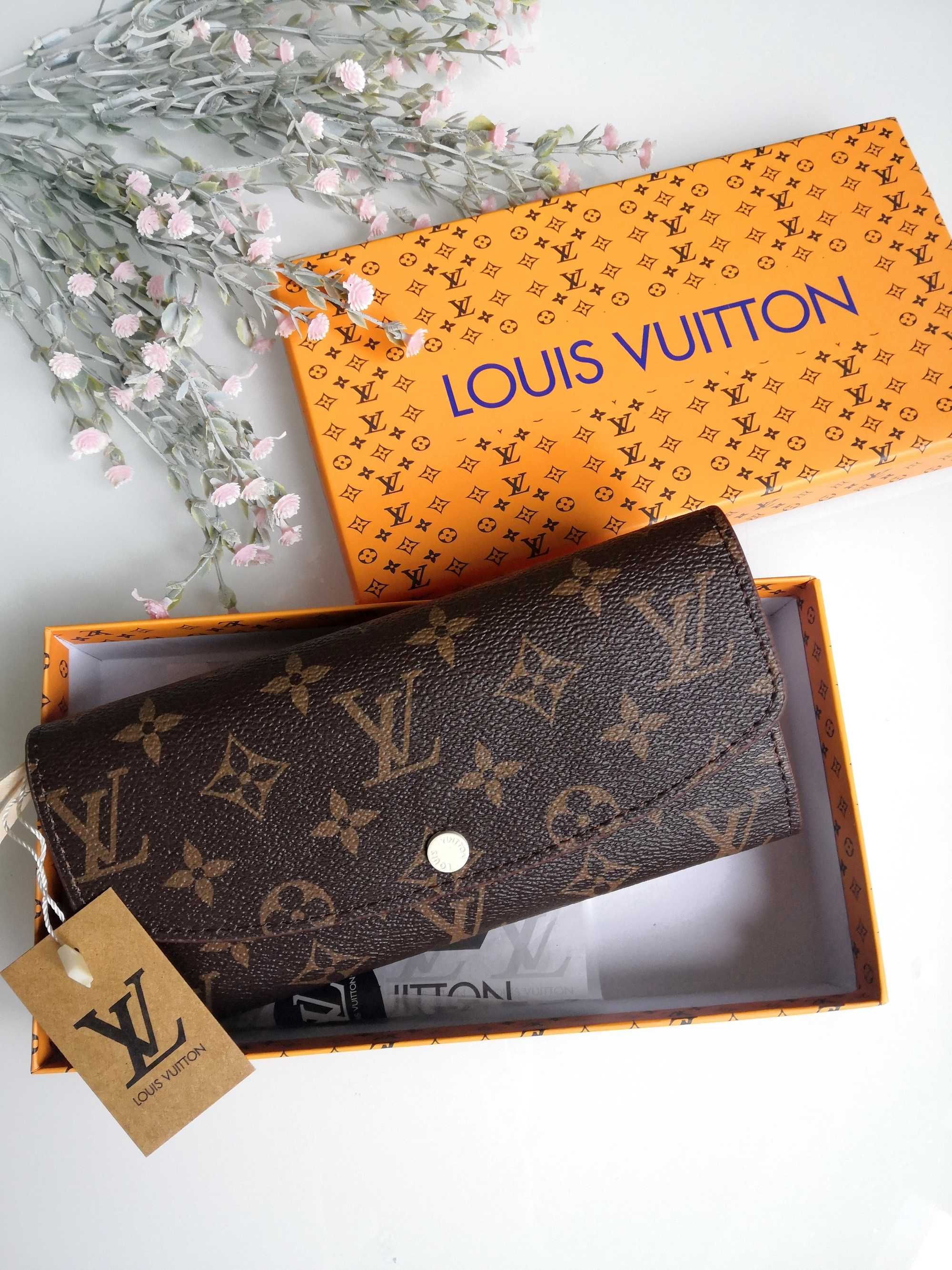 Женский кошелек Луи Витон коричневый Louis Vuitton