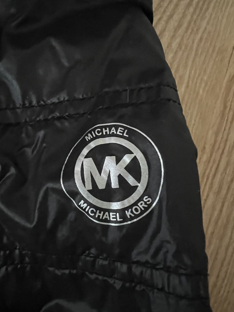 Kurtka puchowa Michael Kors XL damska czarna, jak nowa!