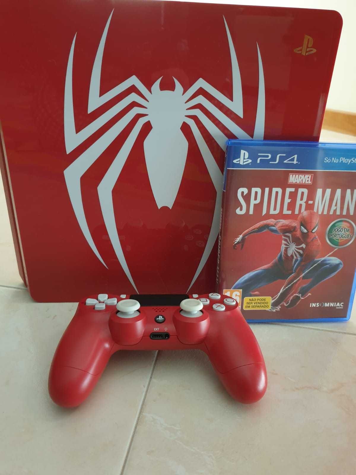 PS4 Spider-man edition + PS3 move e jogos