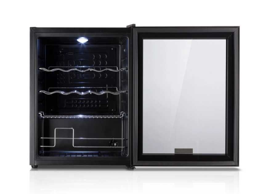 Lodówka szklane drzwi, witryna 60L. Klarstein S-264