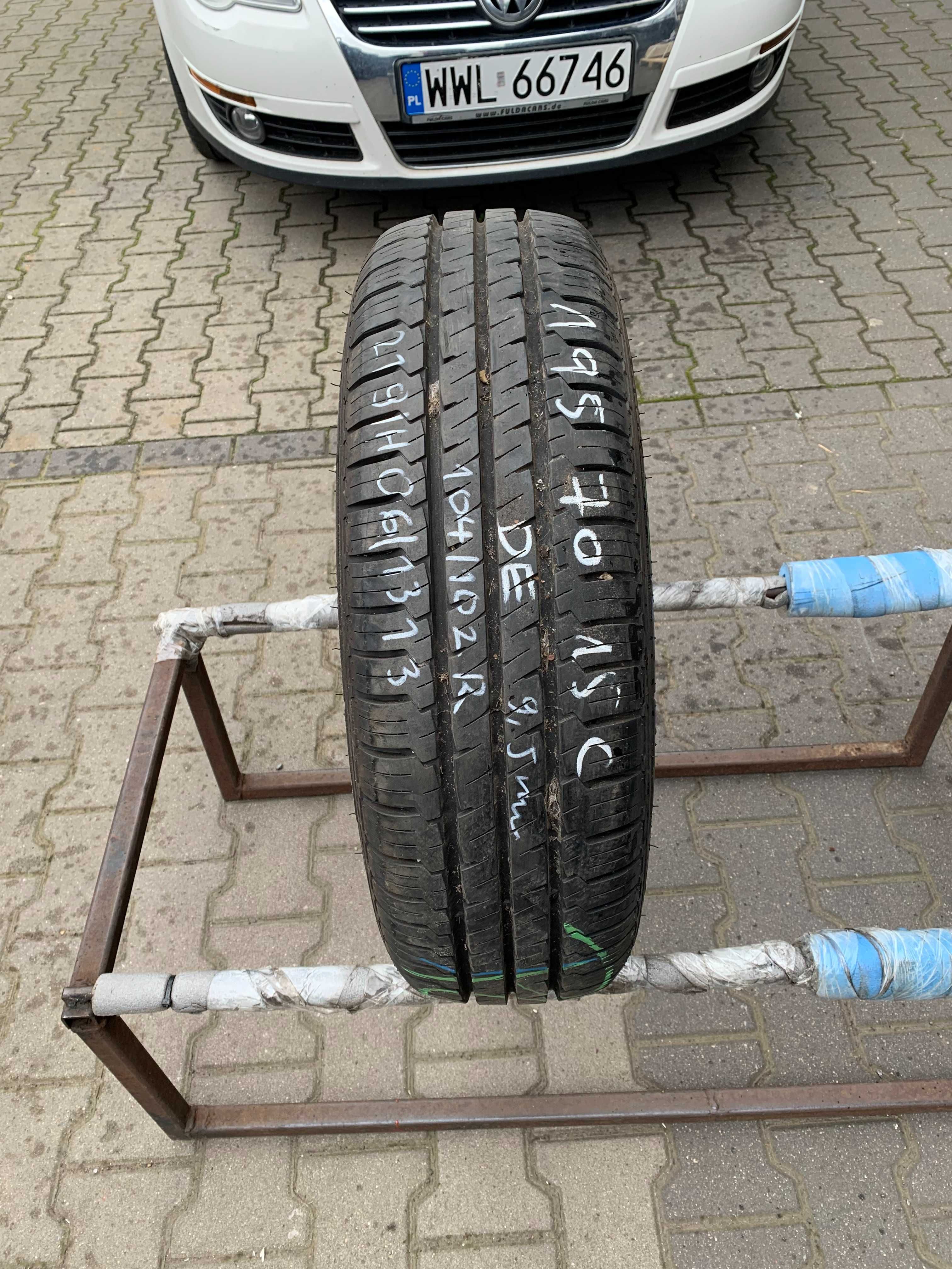 1 opona używana letnia 195/70r15C Hankook Vantra LT