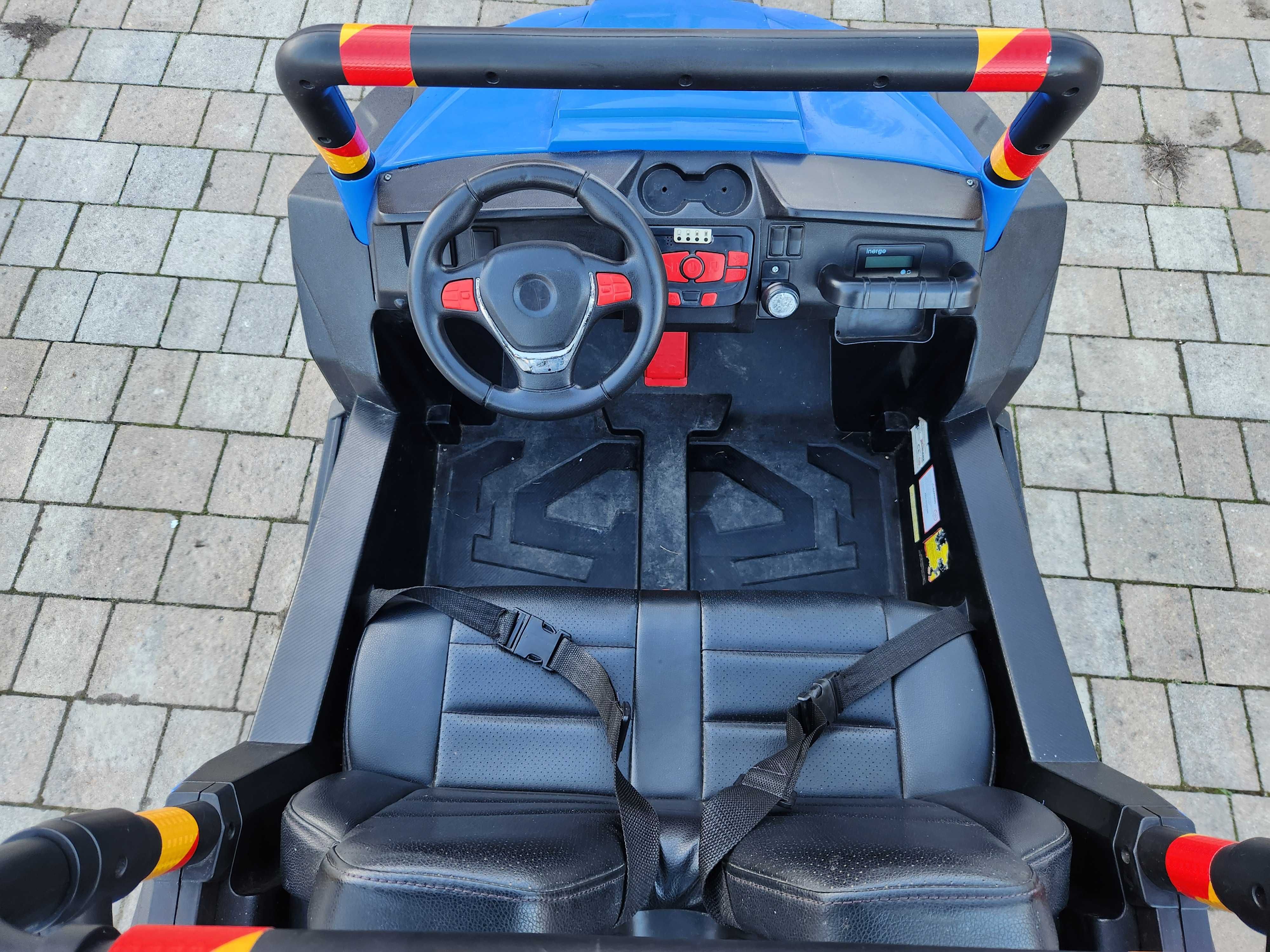 Duże autko elektryczne Bateria 33Ah Jeep 4x4 Duże auto na akumulator