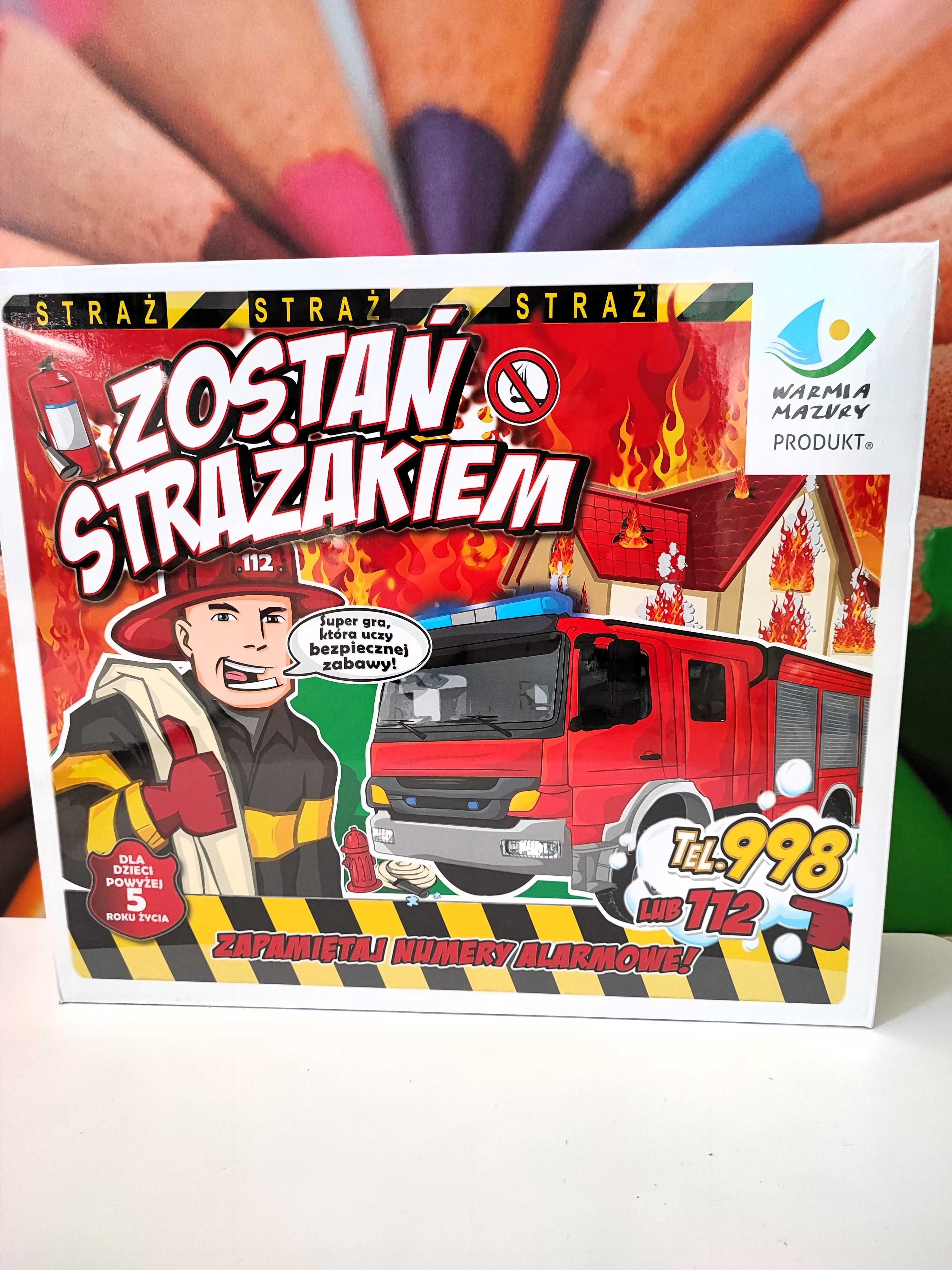 Nowa gra planszowa rodzinna straż Zostań strażakiem