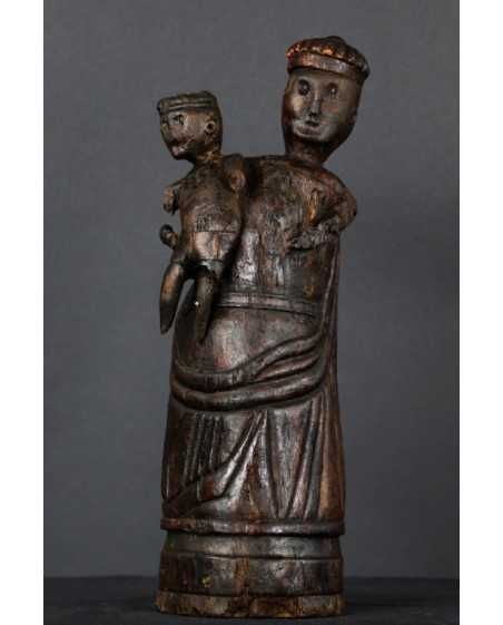 Madonna z Dzieciątkiem. Drewno. XVII-XVIII wiek.