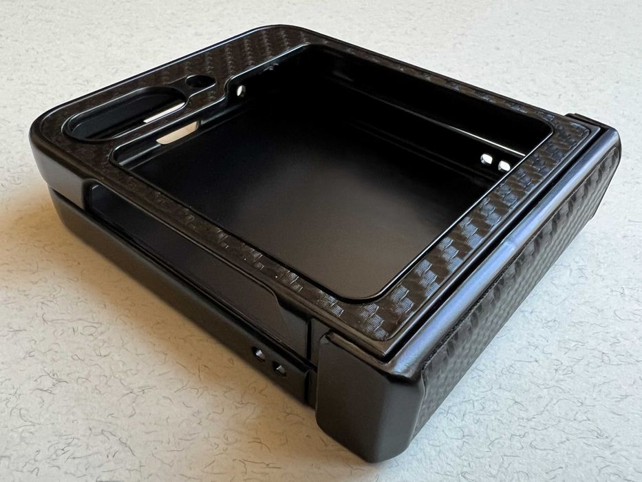 Samsung Galaxy Flip 5 чохол чорний Carbon розкладний матовий пластик