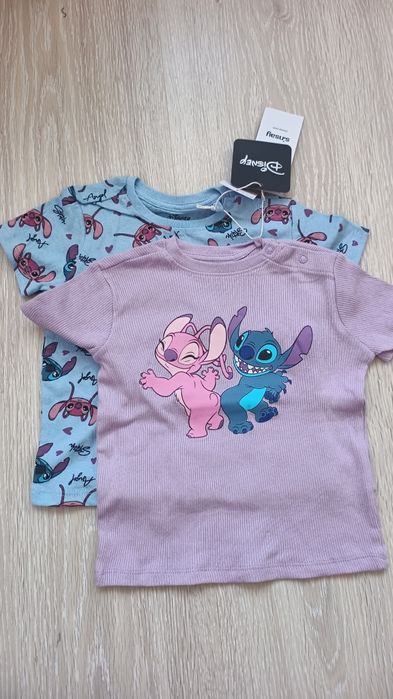 Bluzka z krótkim rękawem, nowa, Stitch i Angel, r.92 Sinsay