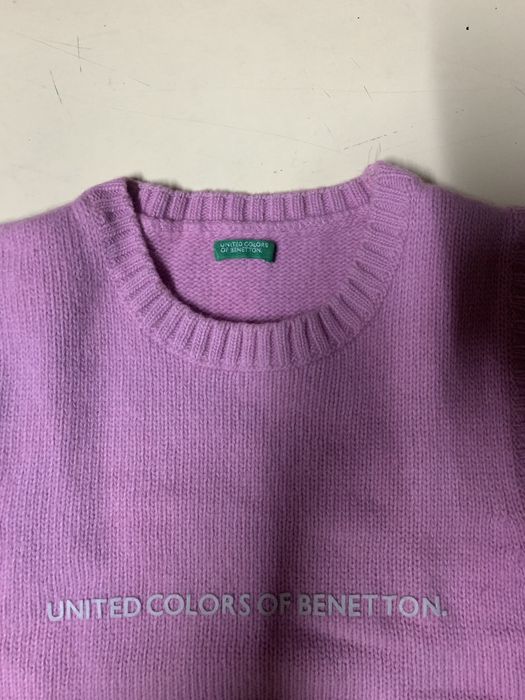 Pólo/colete malha criança “Benetton” cor-de-rosa XL 12 anos rapariga
