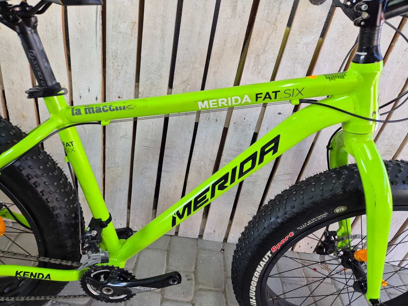 Велосипед фетбайк гідравліка алюмінієвий бу Merida Fat Six 26x4