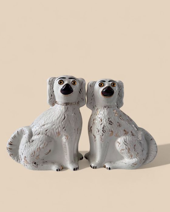 Para porcelanowych psów – vintage, Dania