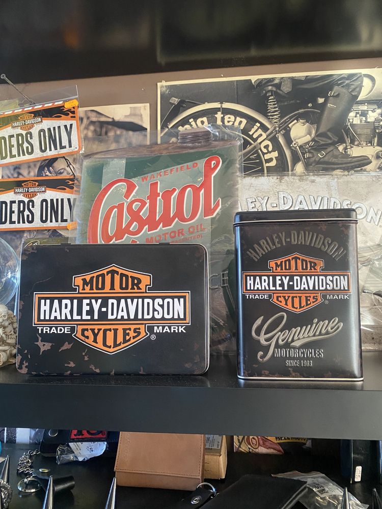 Caixas de metal ORIGINAIS da harley davidson