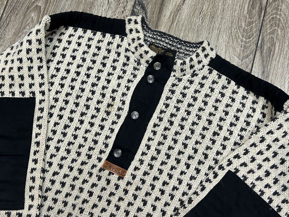 Meski sweter norweski Vintage DEVOLD NORWAG Wełna roz M