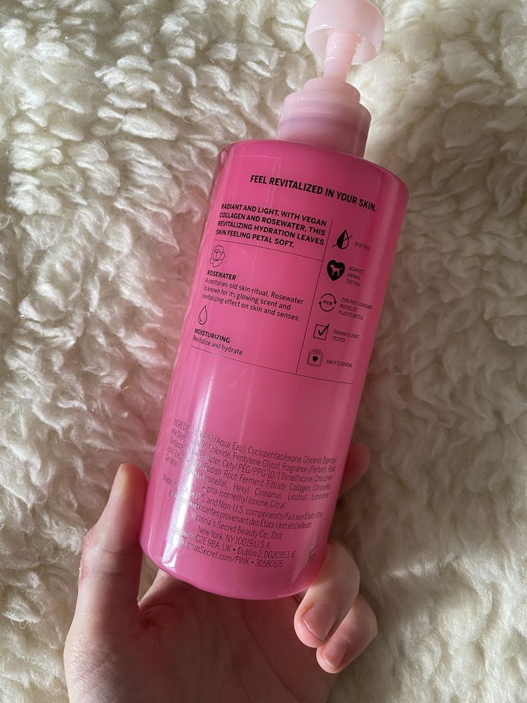 Rose water lotion Pink Victoria’s Secret