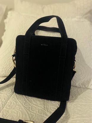 Mala a tiracolo mini tote bag UTERQUE em azul marinho