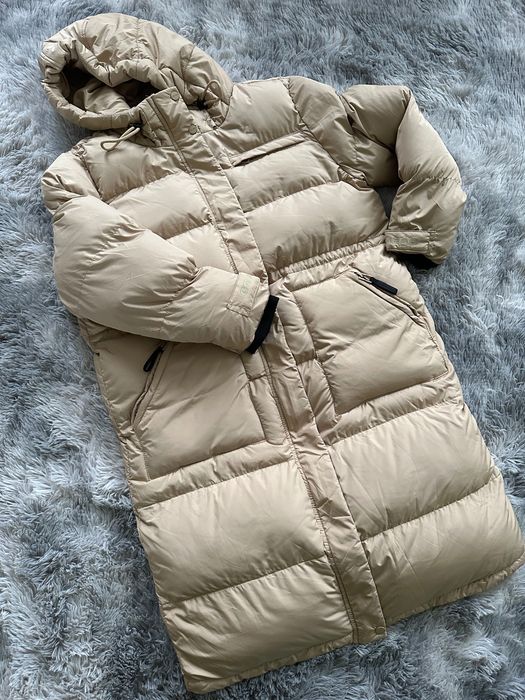 Kurtka puchowa zimowa długa płaszcz beżowy beż New Yorker XL 42nowa