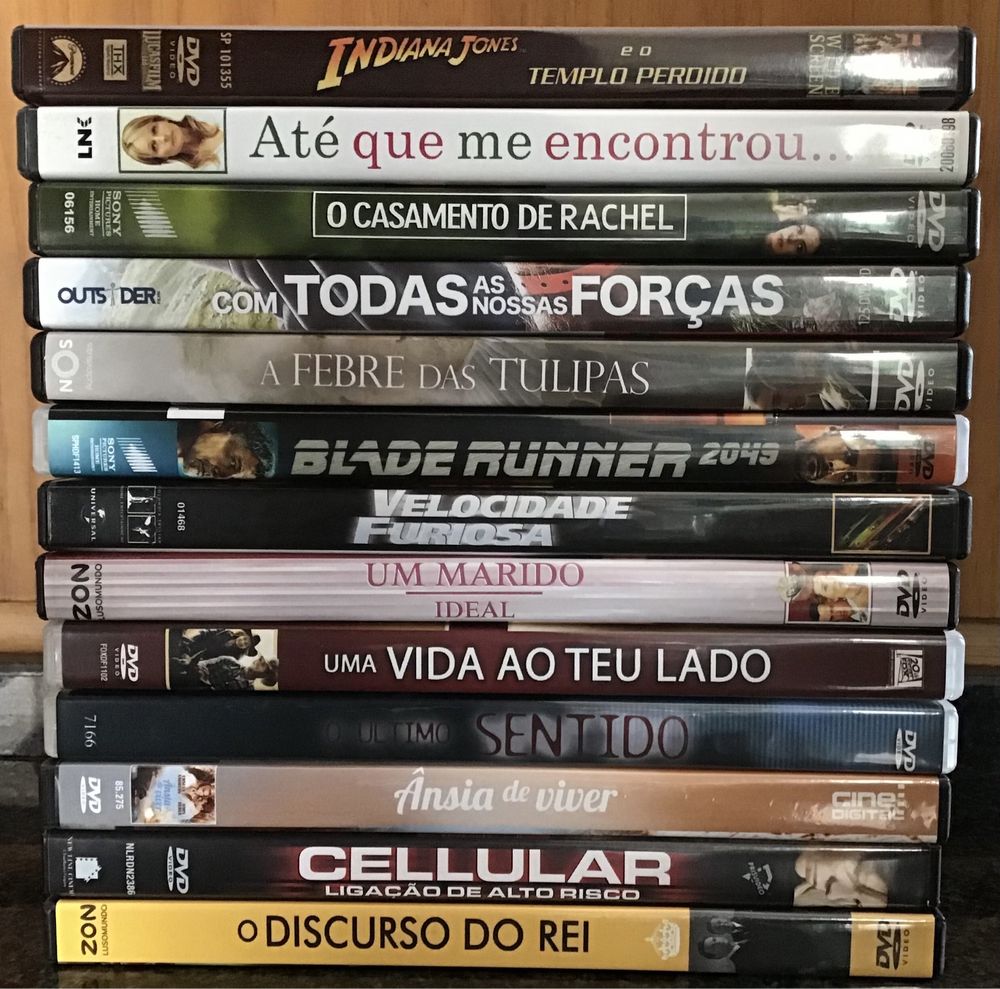 DVDs - Indiana Jones… Harry Potter… O Senhor dos Anéis… ET…