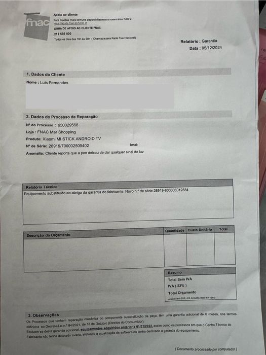 Mi Tv Stick Xiaomi Android NOVO com Garantia FNAC ENVIO GRÁTIS