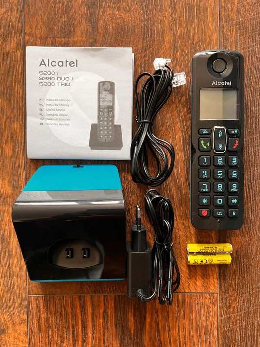 Telefon bezprzewodowy Alcatel S280 Duo Czarny