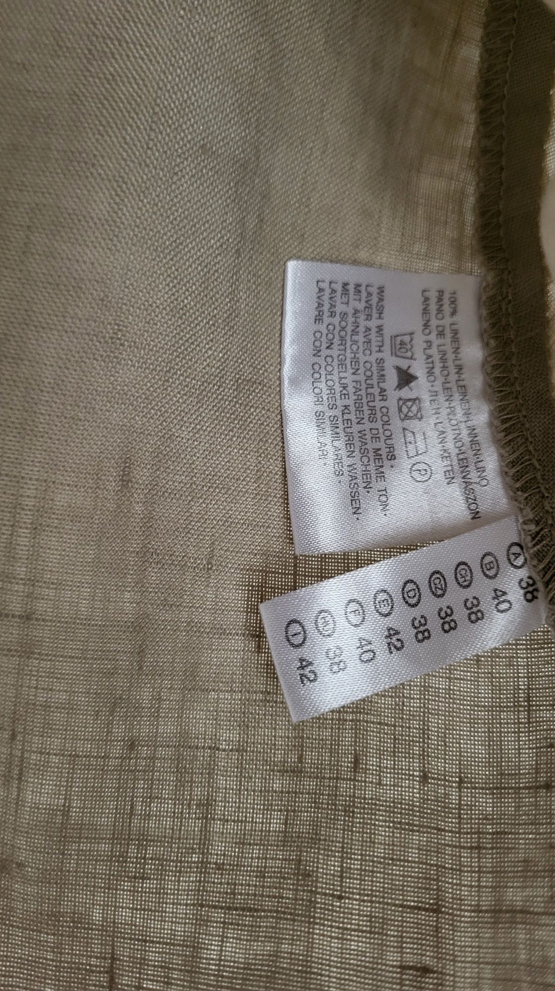 C&A świetna koszula safari 100% LeN _ 38